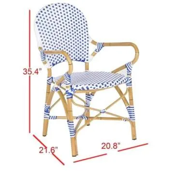 Stylish Indoor-Outdoor Stacking Arm Chair by SAFAVIEH