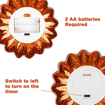 Lighted Mercury Glass Pumpkins for Fall Decor