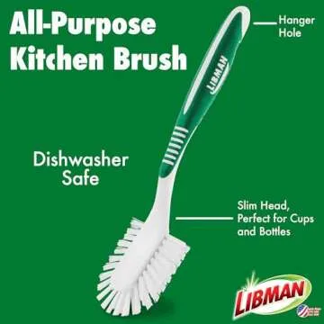Libman Green & White 3-Piece Cleaning Brush Kit