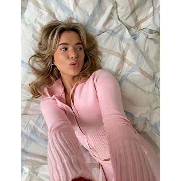 Springrain Women Sweater Sets Cozy 2 Piece Lounge Set