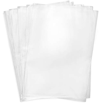 Morepack Shrink Wrap Bags - 100 Pcs Clear PVC Heat Shrink Wrap 9x14 inches