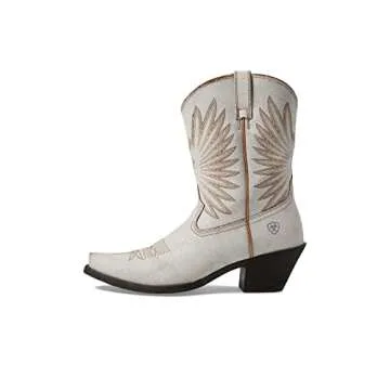 ARIAT Womens Goldie Distressed White Boots for Comfort