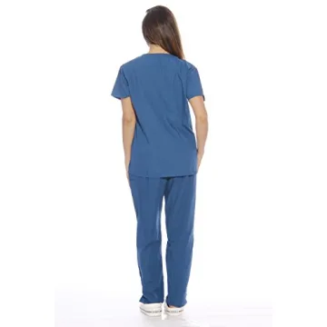 Caribbean Blue Scrub Sets for Women in Nursing