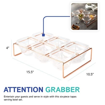 Elegant Huang 6 Compartment Serving Tray for Parties