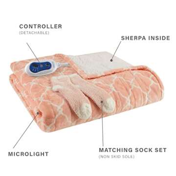 Comfort Spaces Electric Blanket Shawl - Warm & Cozy