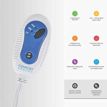 Comfort Spaces Electric Blanket Shawl - Warm & Cozy