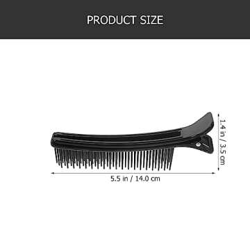 2pcs Hair Stylist Nonslip Hair Clips Comb for Professional Salon Sectioning Haircuts Dying Hair DIY ...
