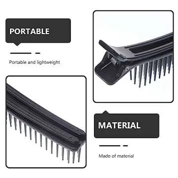 2pcs Multifunctional Nonslip Hair Styling Clips