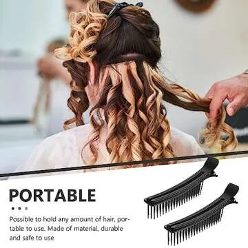 2pcs Multifunctional Nonslip Hair Styling Clips