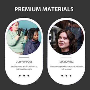 2pcs Multifunctional Nonslip Hair Styling Clips