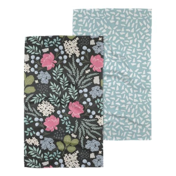 GEOMETRY Kitchen Tea Towel - Quick Dry Microfiber Cloth Dish Towels for Kitchen Drying - Premium Qui...