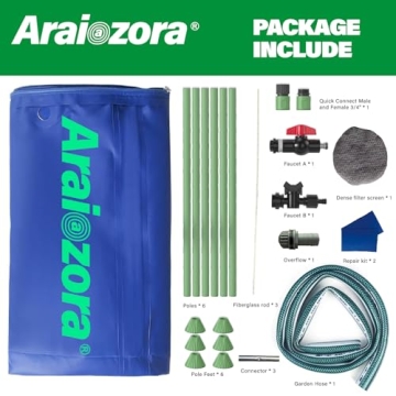 Durable 100 Gallon Collapsible Rain Barrel for Water Storage