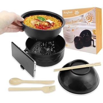 Anyfeel Ramen Cooker Set - Microwave-Friendly Bowl for Quick Meals