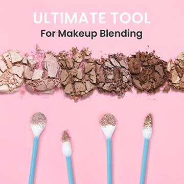 Fran Wilson EYE TEES COTTON TIPS 80 Count (3 PACK) - Precision Makeup Applicator, Double-sided Swabs with Pointed and Rounded Ends for Perfect Blending, Effective Cleaning and Precise Touch-ups