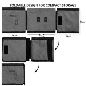riemot Luggage Travel Cup Holder Free Hand Drink Carrier - Hold Two Coffee Mugs - Fits Roll on Suitcase Handles - Gifts for Flight Attendants Travelers Accessories