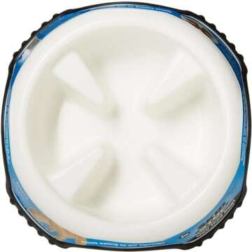 Slow Feed Non-Skid Dog Bowl Large for Healthy Eating