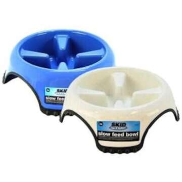 Slow Feed Non-Skid Dog Bowl Large for Healthy Eating