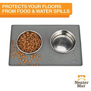 Neater Mat Pet Mats - Waterproof Silicone for Dogs & Cats