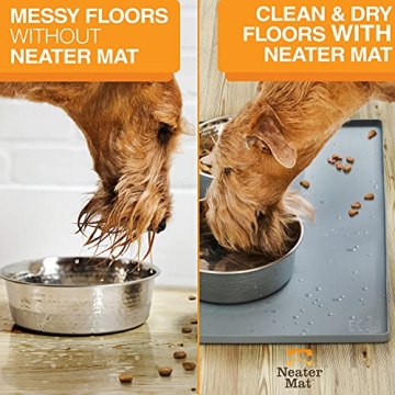 Neater Mat Pet Mats - Waterproof Silicone for Dogs & Cats