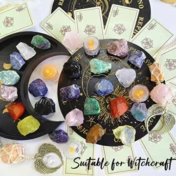 ZHIYUXI Raw Crystals Set for Healing & Decor