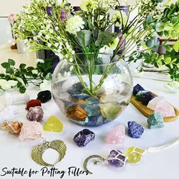 ZHIYUXI Raw Crystals Set for Healing & Decor