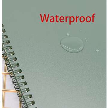 Yansanido Spiral Notebook, 8 Pcs 4 Color A6 Size Thick Plastic Hardcover 8mm Ruled Paper 80 Sheets (160 Pages) Journal for School and Office Supplies (8 Pcs A6)