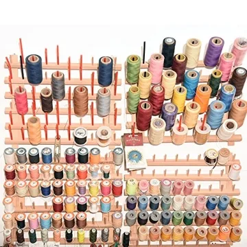NW 60-Spools Wooden Thread Holder for Sewing Crafting