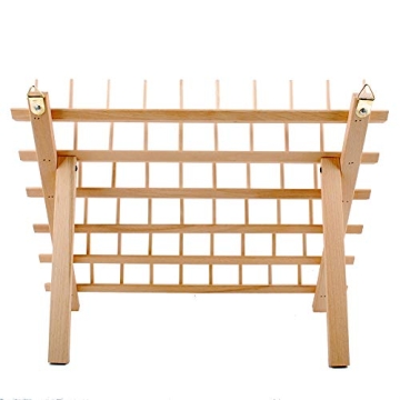 NW 60-Spools Wooden Thread Holder for Sewing Crafting