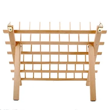 NW 60-Spools Wooden Thread Holder for Sewing Crafting