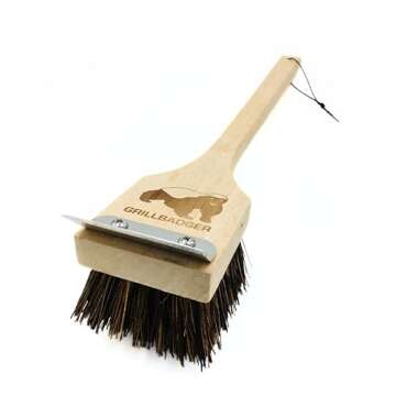 GRILLBADGER Eco-Friendly Grill Brush - Safe & Durable