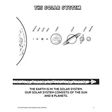 The Little Engineer Coloring Book: Space and Rockets: Fun and Educational Coloring Book for Preschool and Elementary Children