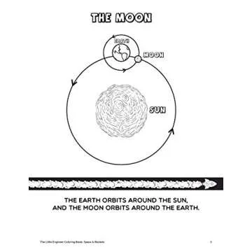 The Little Engineer Coloring Book: Space and Rockets: Fun and Educational Coloring Book for Preschool and Elementary Children