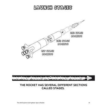 The Little Engineer Coloring Book: Space and Rockets: Fun and Educational Coloring Book for Preschool and Elementary Children