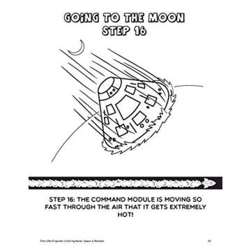 The Little Engineer Coloring Book: Space and Rockets: Fun and Educational Coloring Book for Preschool and Elementary Children