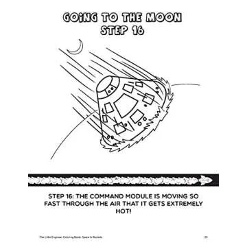 The Little Engineer Coloring Book: Space and Rockets: Fun and Educational Coloring Book for Preschool and Elementary Children