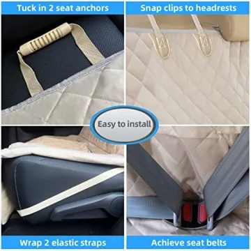 Bark Lover Dog Car Seat Cover Waterproof Protector for Cars