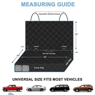 Bark Lover Dog Car Seat Cover Waterproof Protector for Cars