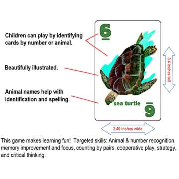 GO Fish Untamed Oceans, a Go Fish Card Game for Kids 4-8 and Up – Play Old Maid and Slap Jack with Same Deck – Easy to Learn – Fun for Families, Game Night and Classroom – Great Gift Idea