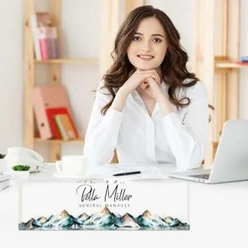 Custom Acrylic Name Plate Personalized Desk Accessory