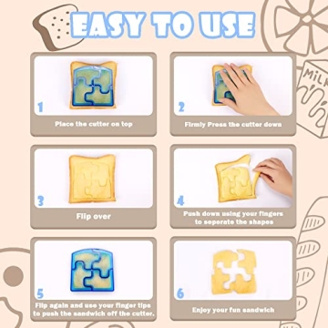 FUNGYAND Sandwich Cutter Set: Fun 45 Piece Lunch Kit