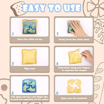 FUNGYAND Sandwich Cutter Set: Fun 45 Piece Lunch Kit