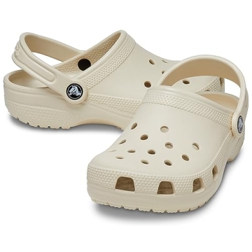 Crocs Kids' Classic Clog | Girls and Boy Shoes, Bone, 4 US Unisex Big