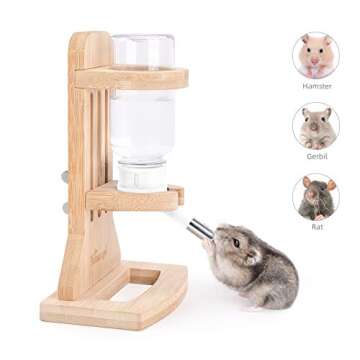 Niteangel Water Bottle with Stand for Syrian Dwarf Hamsters Gerbils Mice Rats Degus Small pet Rodent...
