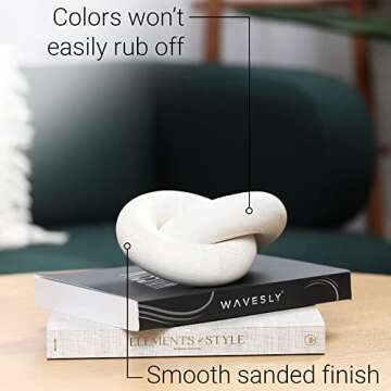 Wavesly White Decor, Wood Knot Decor, Coffee Table Decor Items, Dining Table Decor, Mantle Decor, Modern Home Decor, Bookshelf Decor, Minimalist Decor, Modern Decor, Coastal Decor