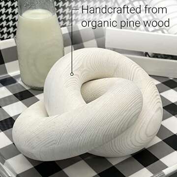 Wavesly White Decor, Wood Knot Decor, Coffee Table Decor Items, Dining Table Decor, Mantle Decor, Modern Home Decor, Bookshelf Decor, Minimalist Decor, Modern Decor, Coastal Decor