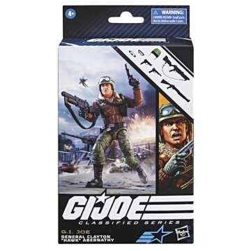 G.I. Joe Classified Series General Clayton Hawk Abernathy, Collectible Action Figure, 103, 6 inch Ac...