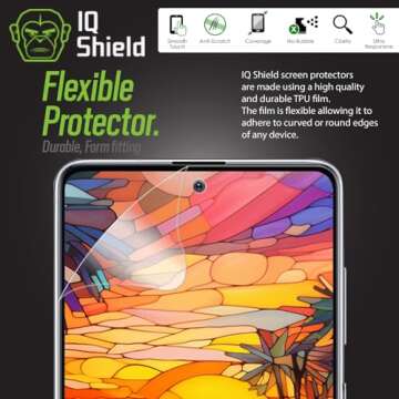 IQShield Screen Protector Compatible with Samsung Galaxy Note 10 (6.3 inch Display)(2-Pack)(Case Friendly) Anti-Bubble Clear TPU Film
