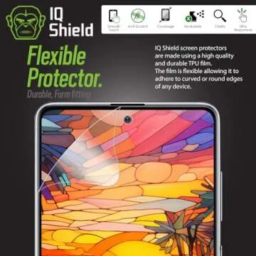 IQShield Screen Protector Compatible with Samsung Galaxy Note 10 (6.3 inch Display)(2-Pack)(Case Friendly) Anti-Bubble Clear TPU Film