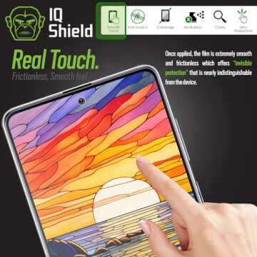 IQShield Screen Protector Compatible with Samsung Galaxy Note 10 (6.3 inch Display)(2-Pack)(Case Friendly) Anti-Bubble Clear TPU Film