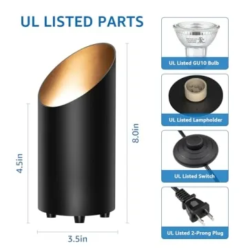 SUNVIE 4 Pack Indoor Up Lights for Modern Decor